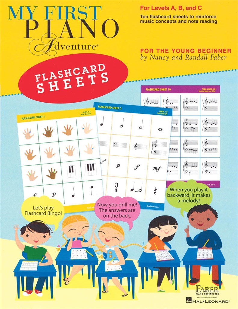 MY FIRST PIANO ADVENTURE FLASHCARD SHEETS