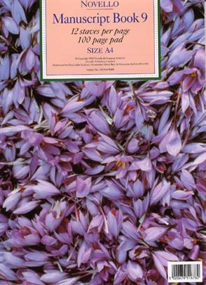 MANUSCRIPT BOOK 9, 12 STAVES, 100 PAGES